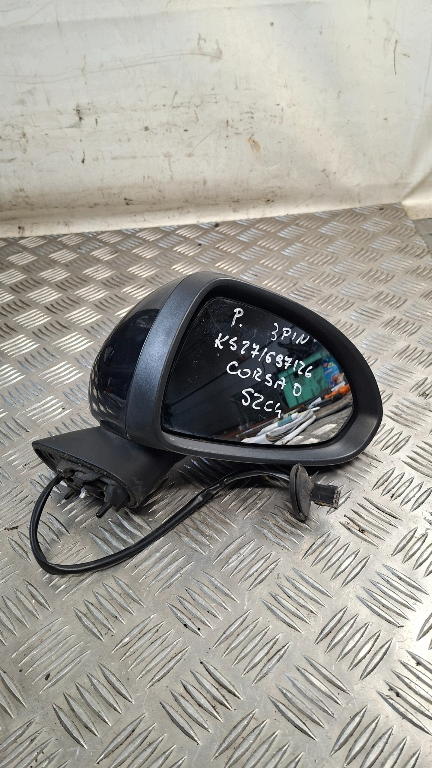 mirror right 3 PIN OPEL CORSA D