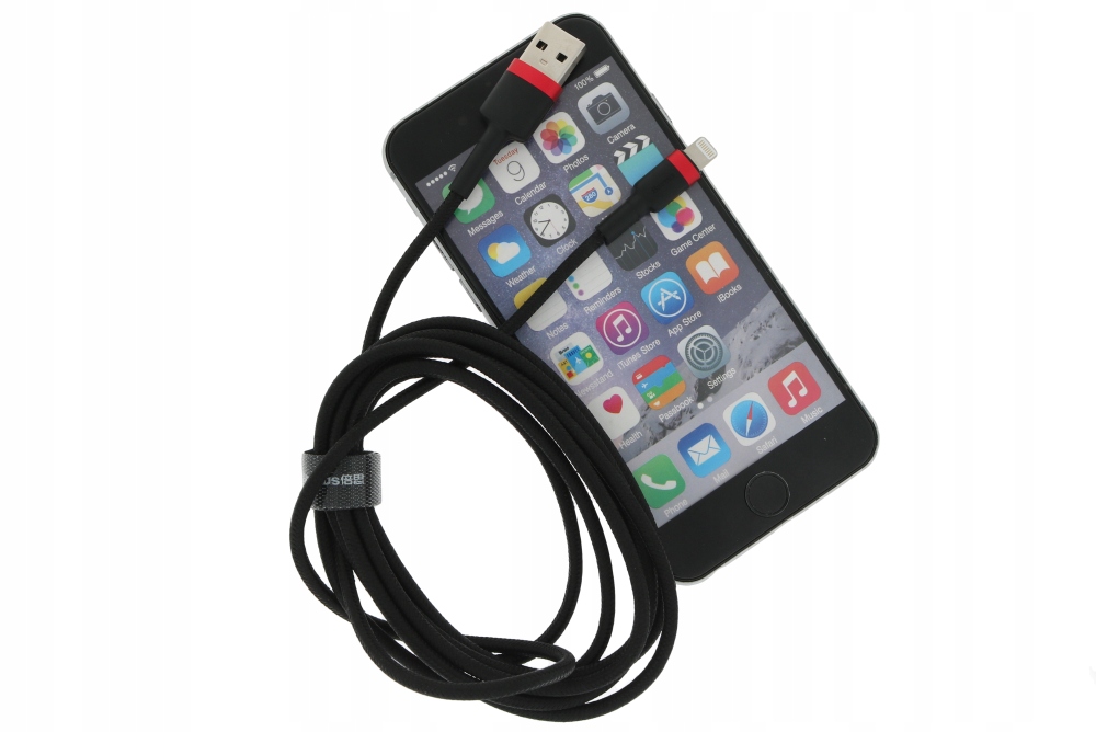 Długi kabel USB do ładowania Iphone 2m Konstrukcja oplot