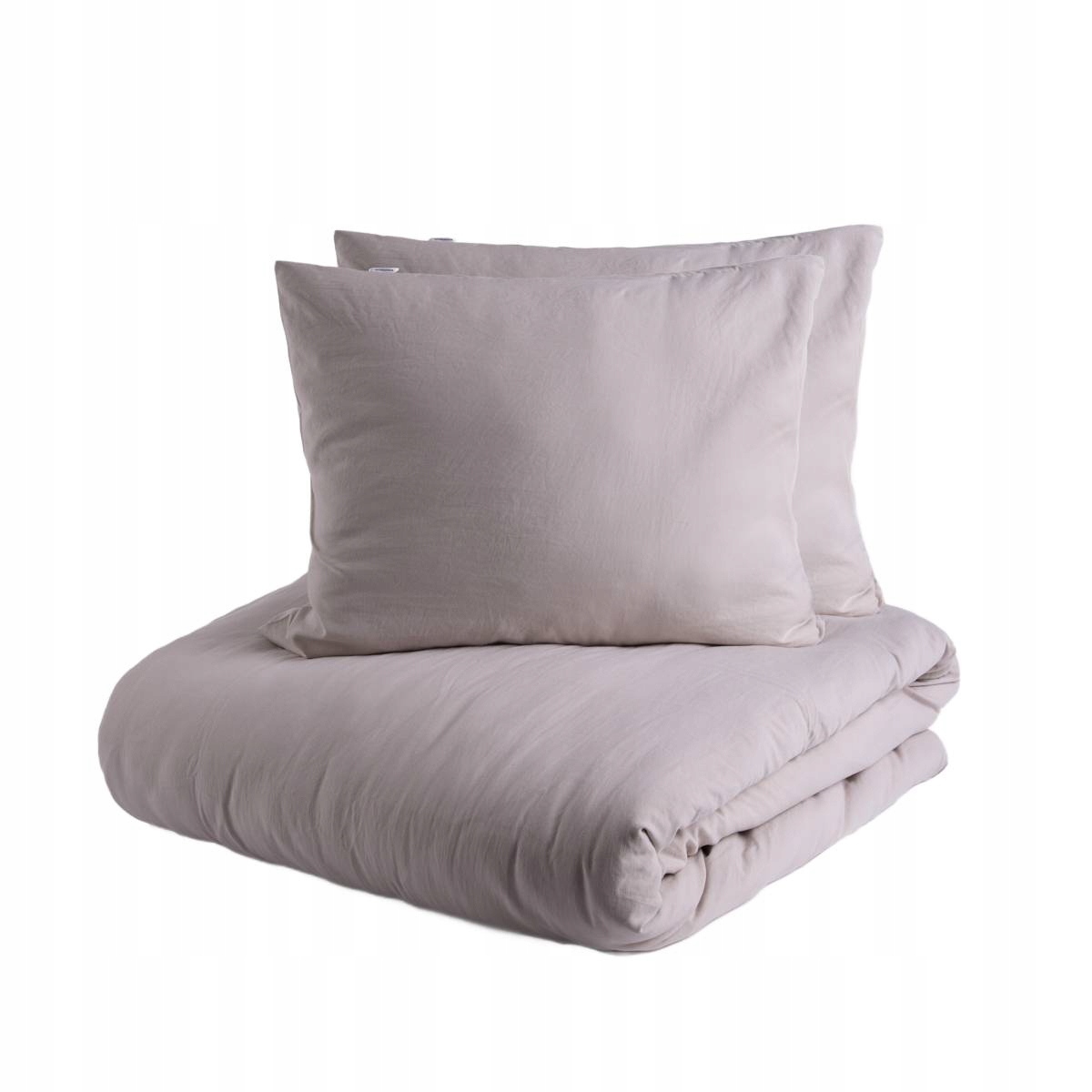 Pościel Maisy z pranej mikrofibry beżowa 220x200 2*50x60 cm Homla