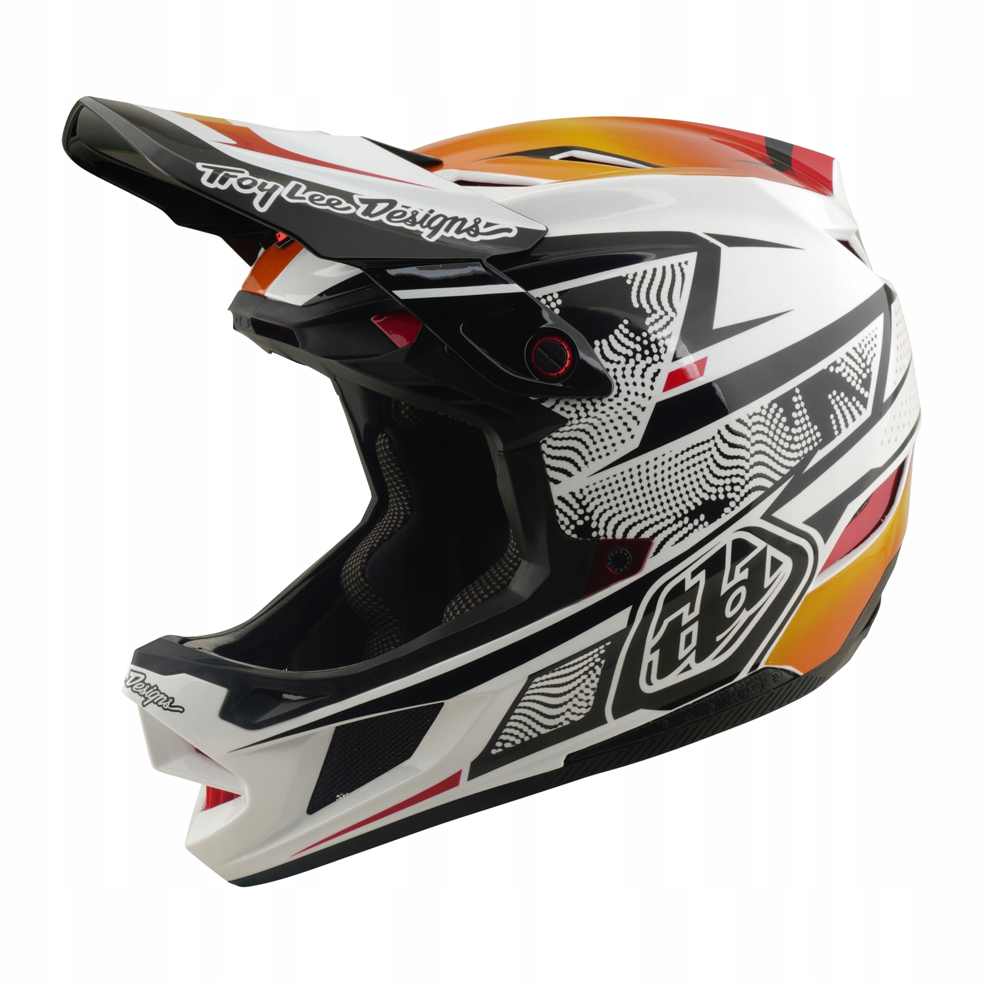 Troy Lee Designs Tld Helma D4 Composite Mips Lined Up White (14002500) M