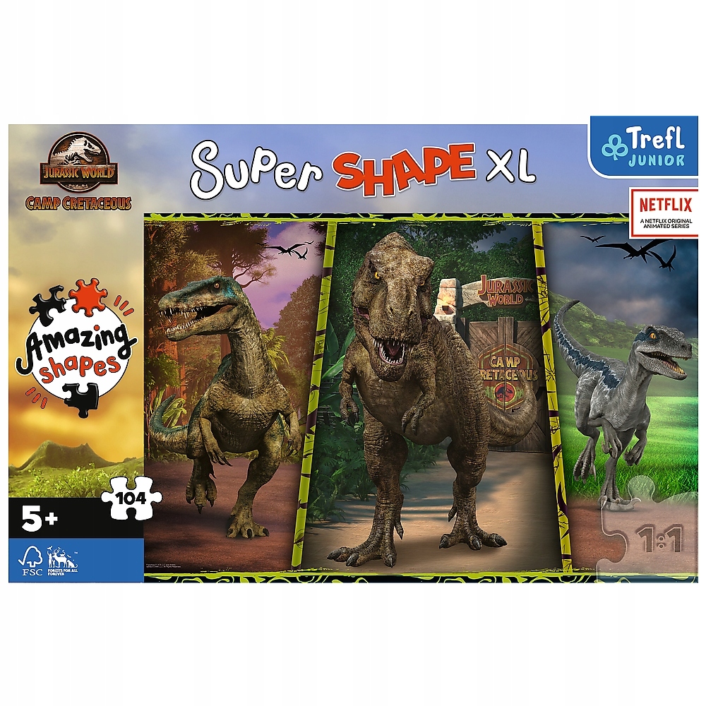 

Trefl Junior, 104 XL Universal Jurassic Worl
