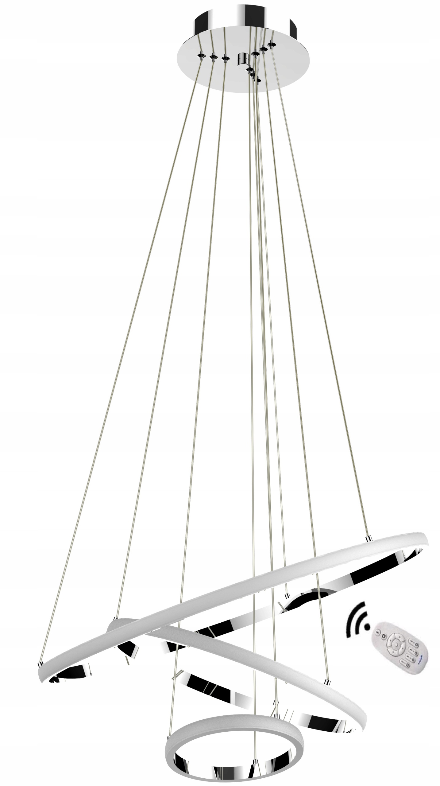 Lampa wisząca ring 20/40/60cm żyrandol Led 100 W Nad Stół Pilot