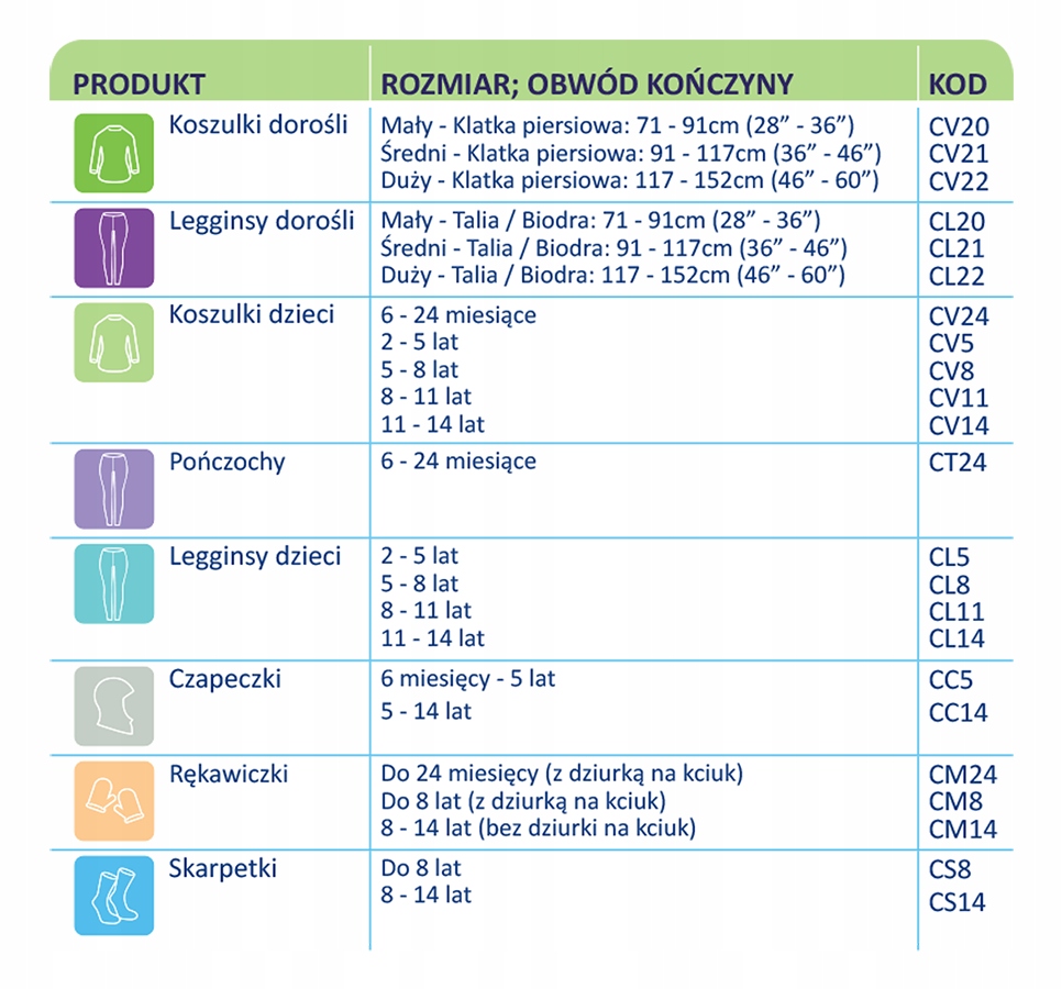 COMFIFAST Easywrap LEGGINSY DOROŚLI rozmiar L' AZS CL22 Wiek dziecka 14 lat +