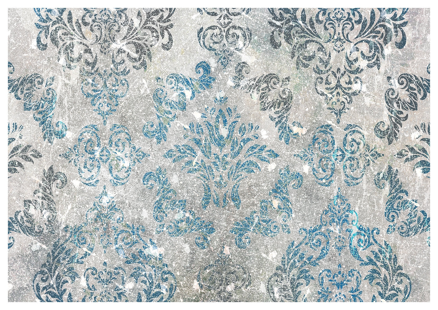 Vliesová fototapeta Damask Šedé vzory na svetlom pozadí 300x210 lepidlo