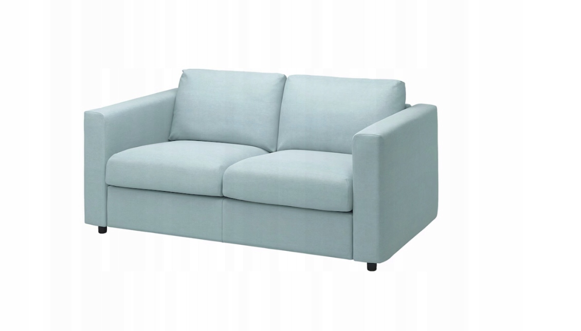 Ikea Vimle Pokrytie pohovky pre 2 osoby, nerozkladacia, Saxemara svetlomodrá