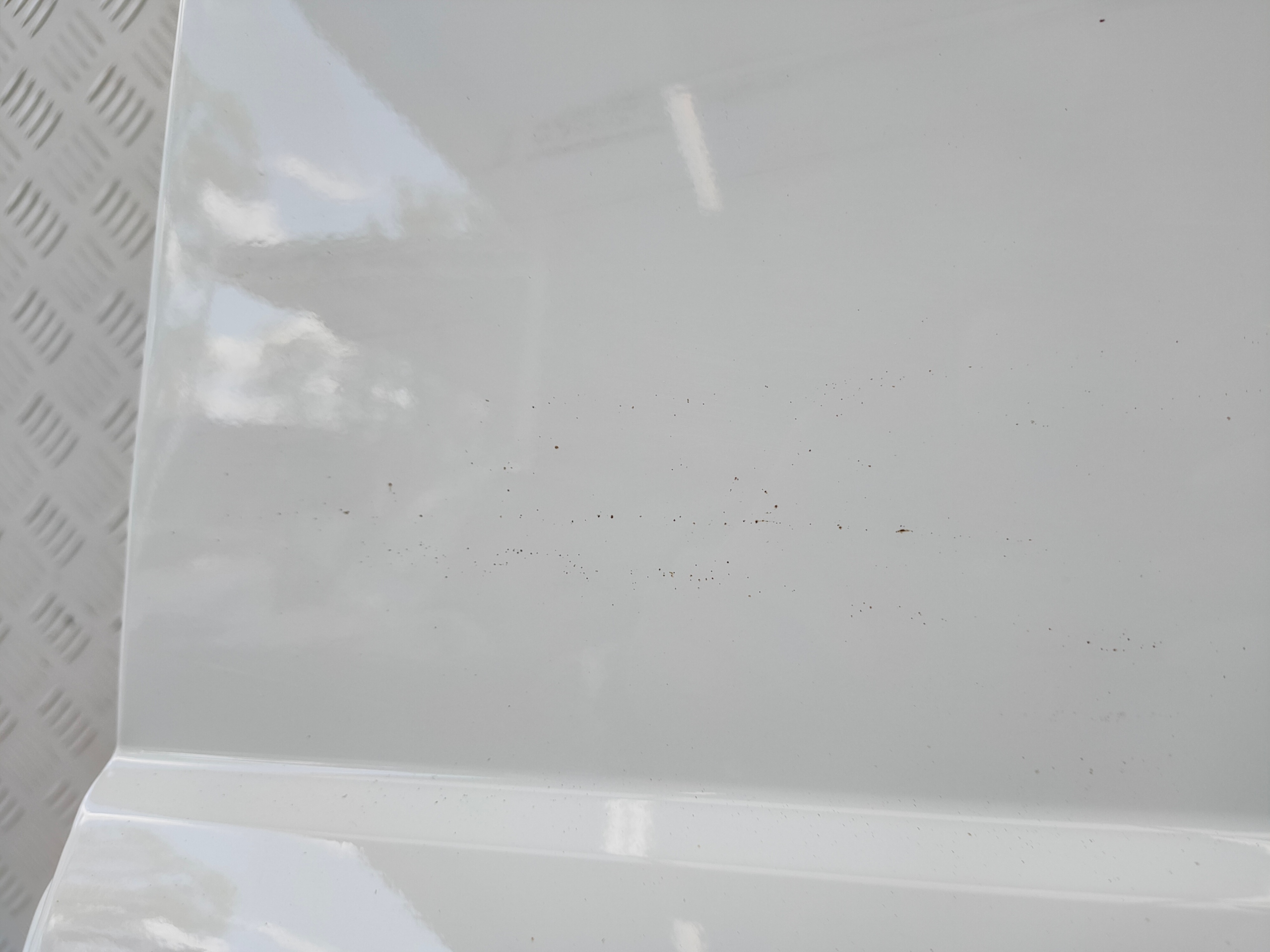 FORD TRANSIT COURIER MK2 14-18 door sliding side left H9 FROZEN WHITE