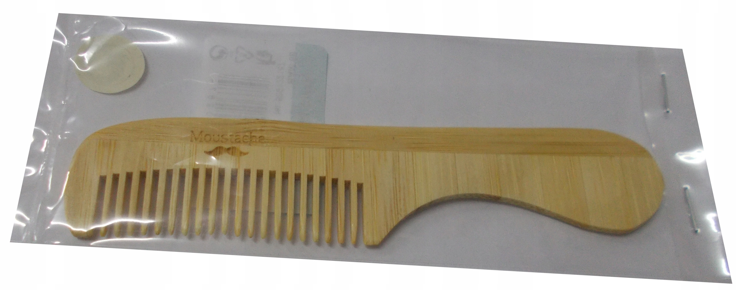 BAMBUSOWY GRZEBIEŃ DO WĄSÓW I BRODY BARBER mały