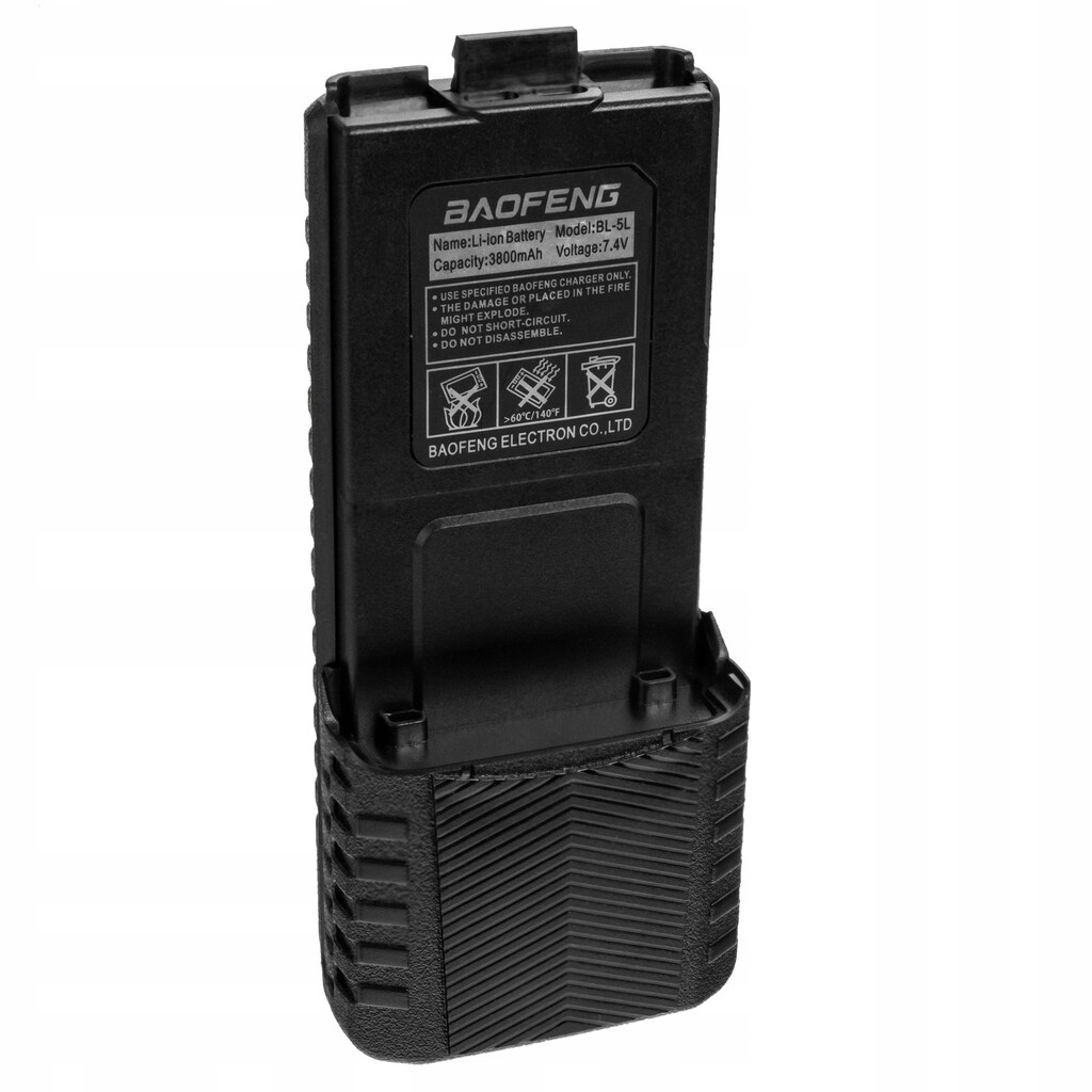 Originální baterie 3800 mAh Usb-c pro Baofeng UV-5R, zvětšený akumulátor