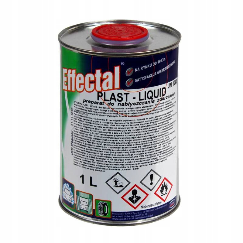 Nabłyszczacz do elementów z tworzyw sztucznych Effectal Plast Liquid 1 L