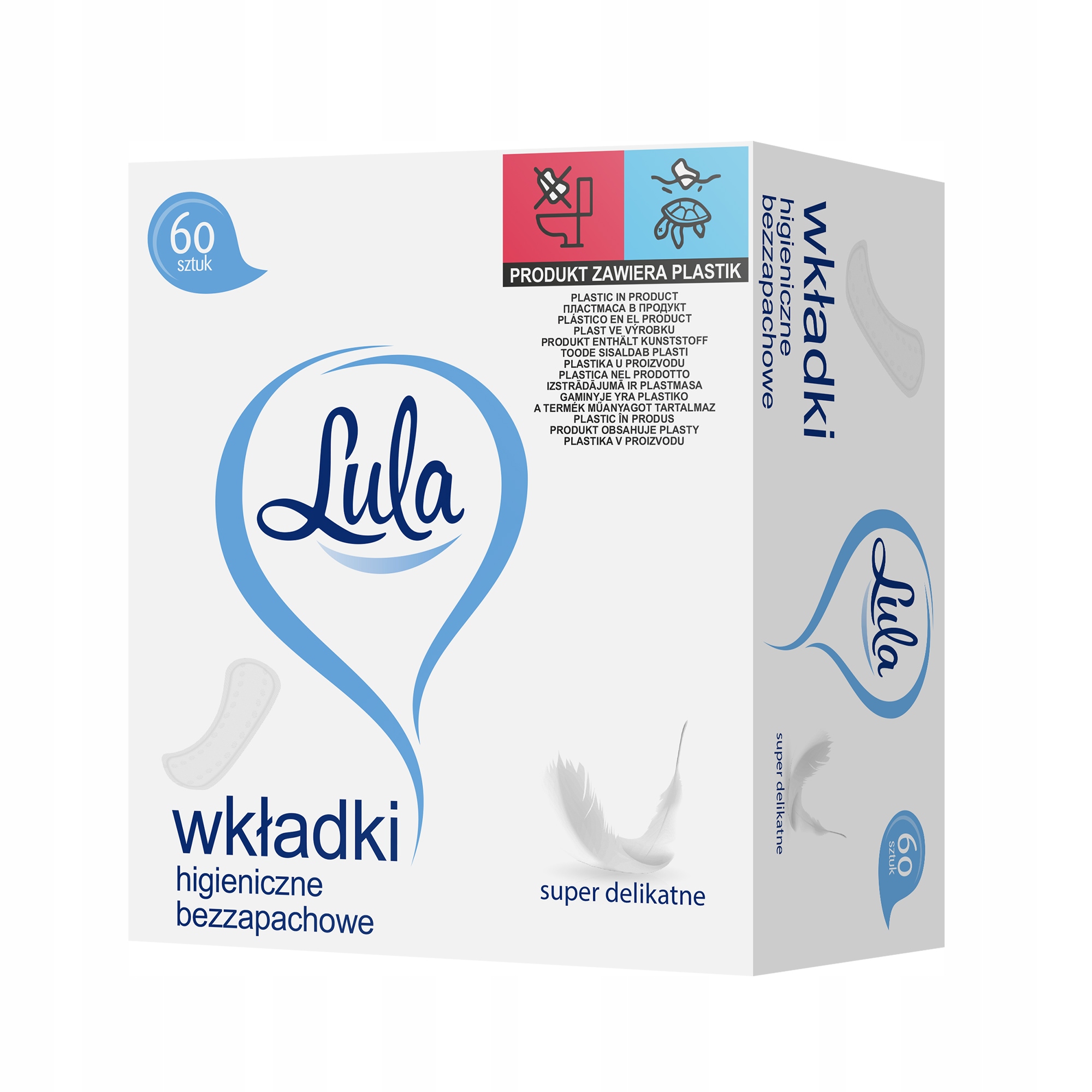 

Lula Wkładki Higieniczne 60 szt. bezzapachowe
