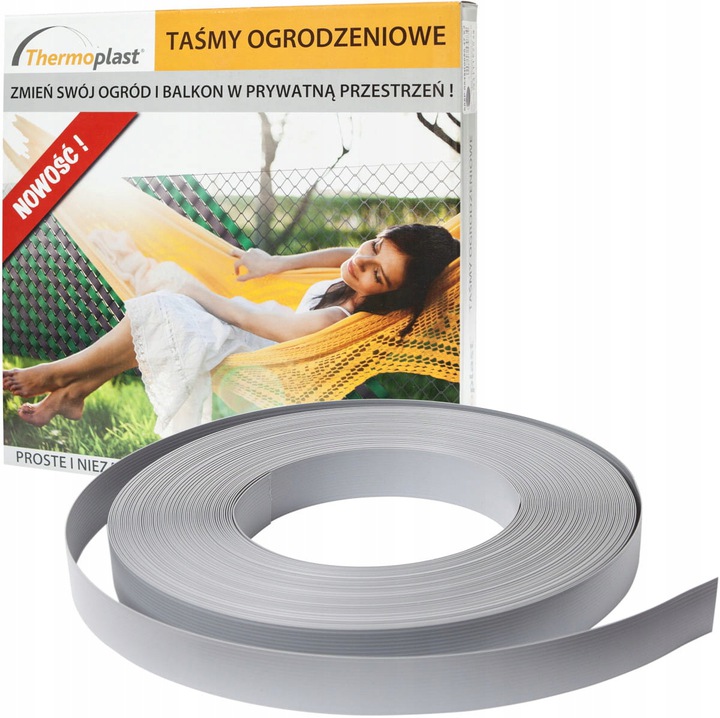 

Thermoplast taśma ogrodzeniowa 47,5mmx50m szary