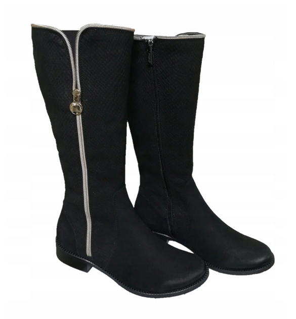 

67 Uniwersał wygodne kozaki skóra naturalna