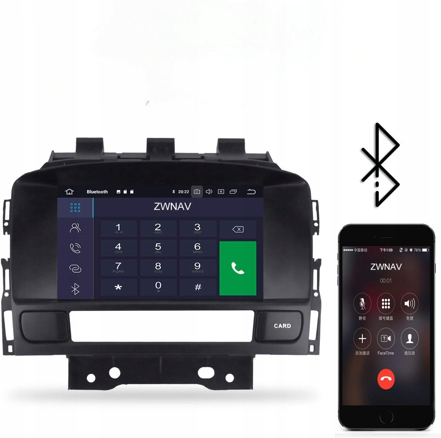 Rádio Navigace Opel Astra J 2009-2019 Android 9.0 Gps CD DVD Dab+ Wifi 7"