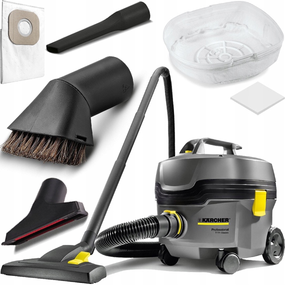 ODKURZACZ PRZEMYSŁOWY KARCHER T 7/1 CLASSIC MOCNY ZESTAW 3 SSAWKI DO FIRMY Kod producenta 1.527-181.0
