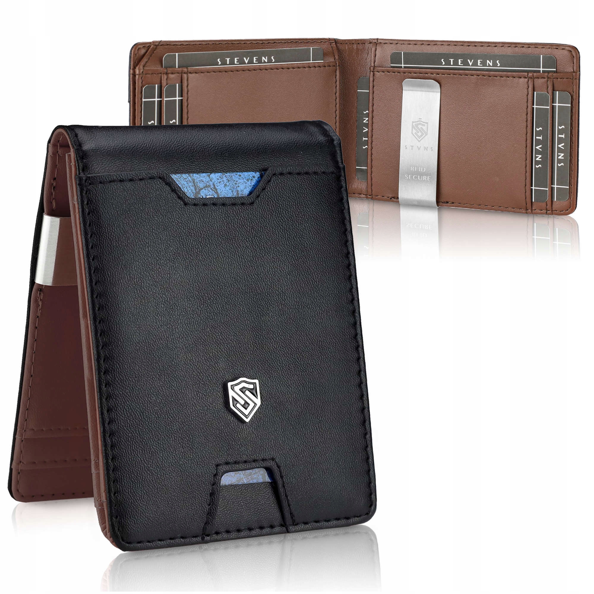 

Stevens Męski Portfel Skórzany slim Rfid Karty