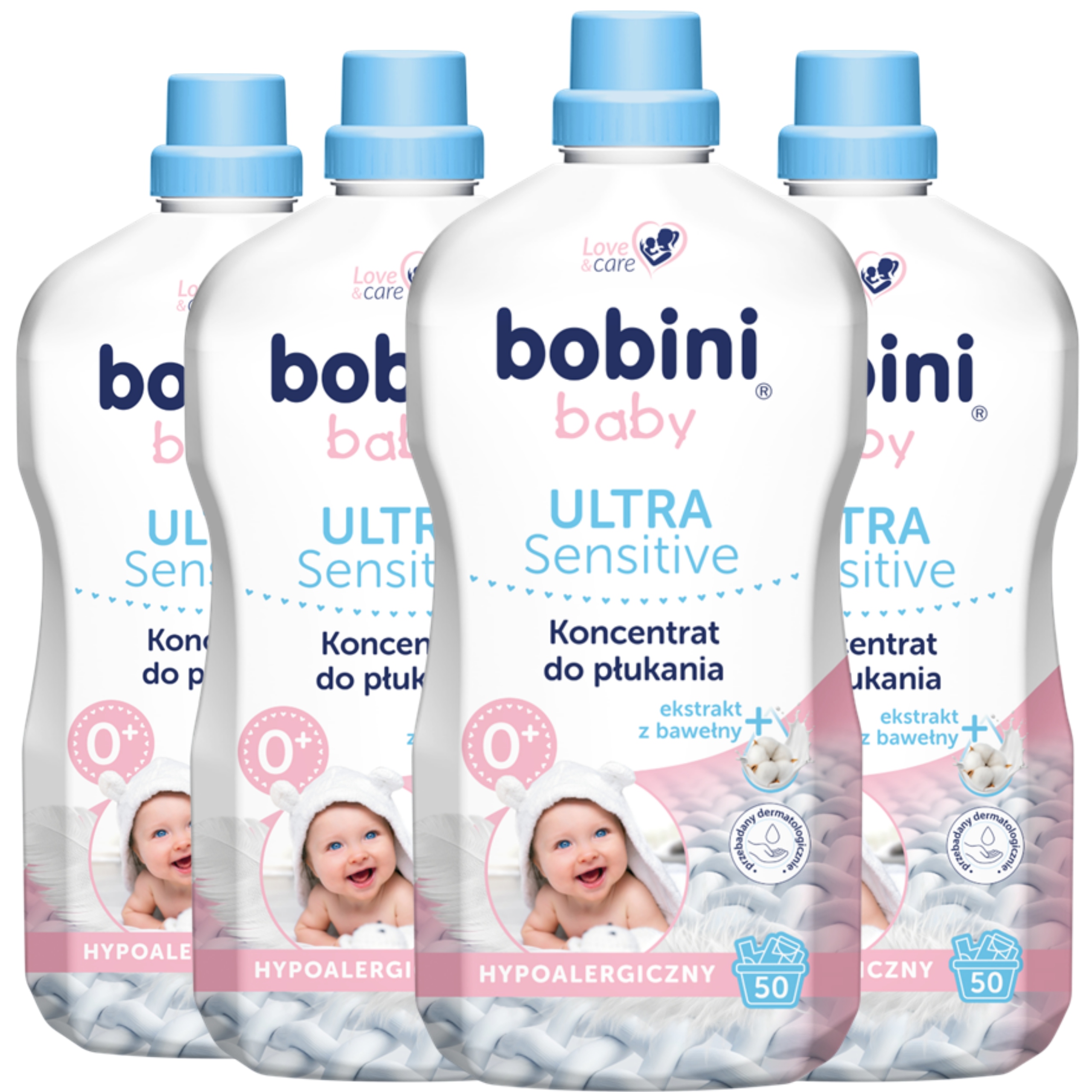 Bobini Baby Hypoalergenní tekutá aviváž pro děti 7,2 l 200 praní