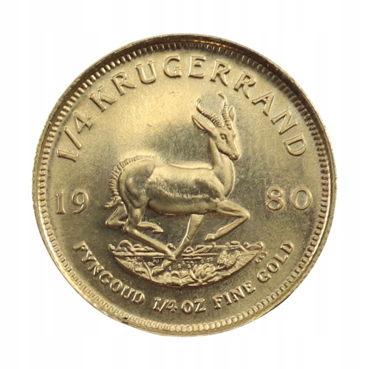 Krugerrand 1/4 uncji - RPA - 1980 rok - Au 916,7 / 8,48 g