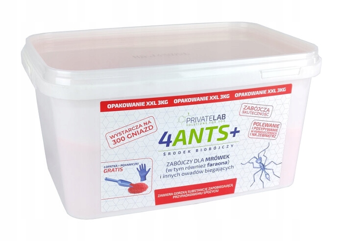 4ANTS skuteczna Trutka na Mrówki w ogrodzie Granulat 3 kg