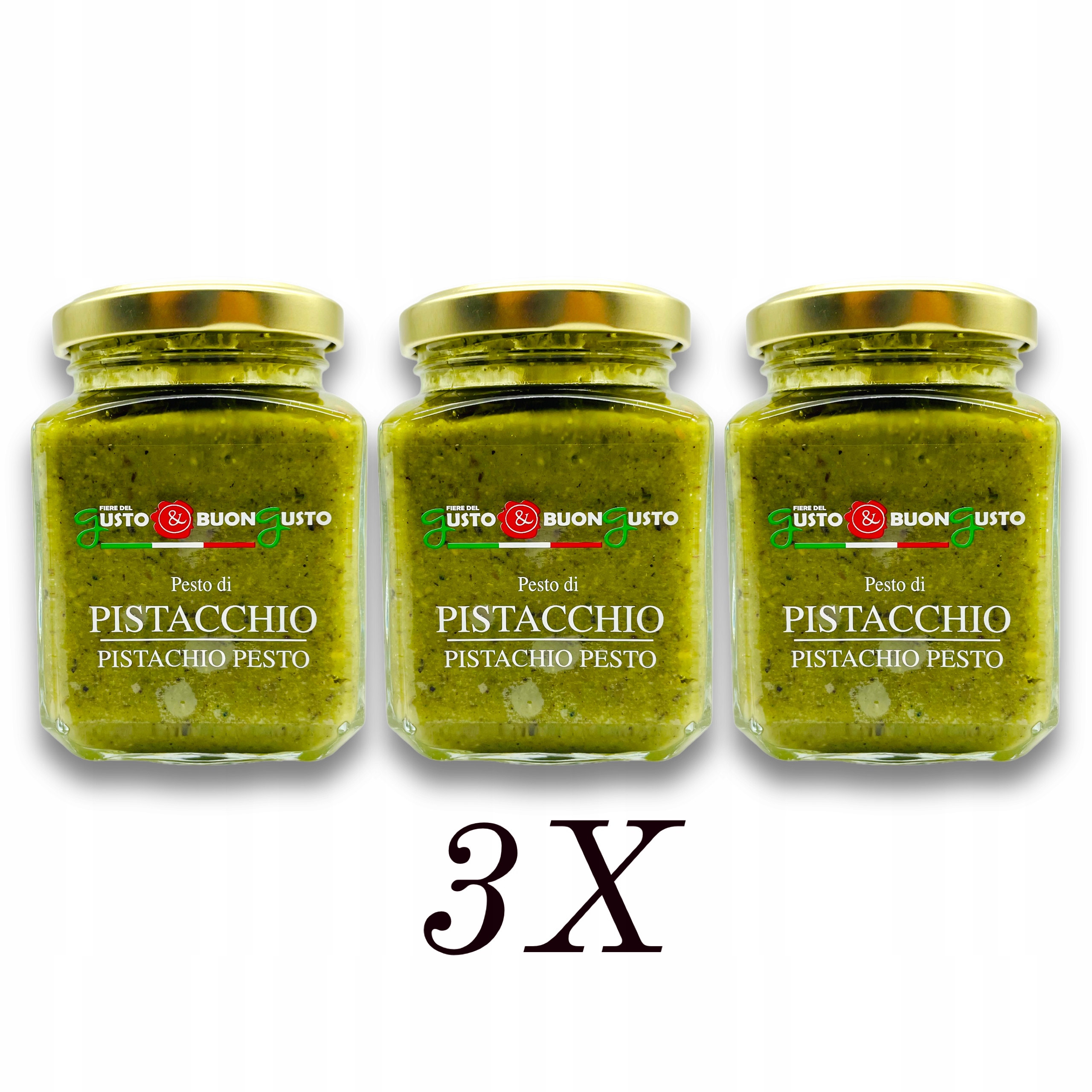 Levně Pesto di pistacchio Pistáciové pesto ze Sicílie 3 x 200 g!