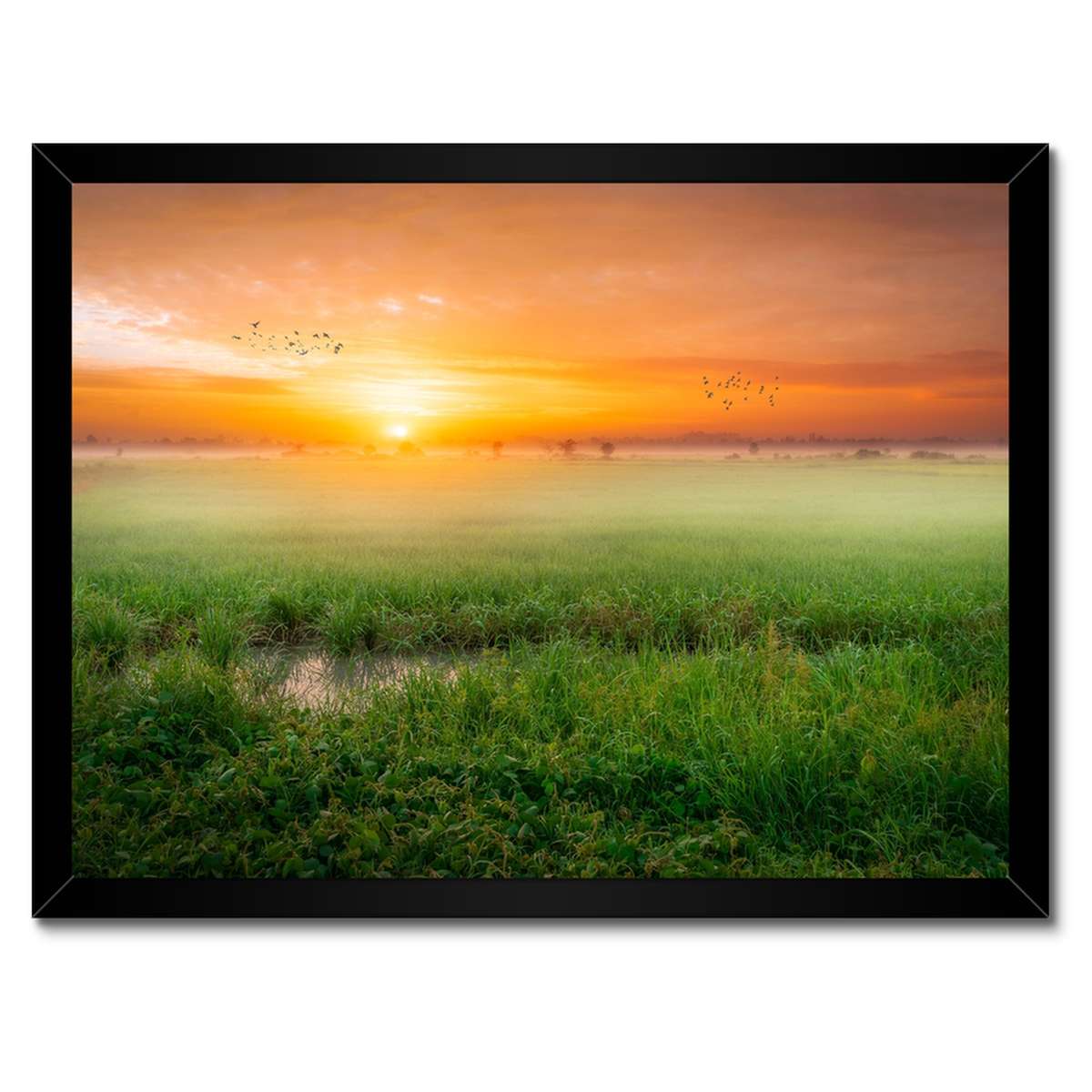 Plakáty v rámu 40x30 Východ slunce Budíček