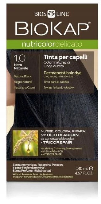 BioKap Nutricolor Delicato 1.0 Přírodní černá