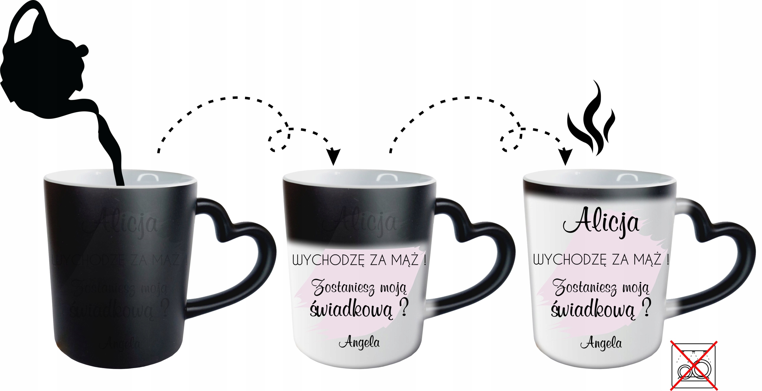 prezent PROŚBA o świadkowanie pytanie KUBEK dla świadkowej MAGICZNY KMSP2 Kształt inny