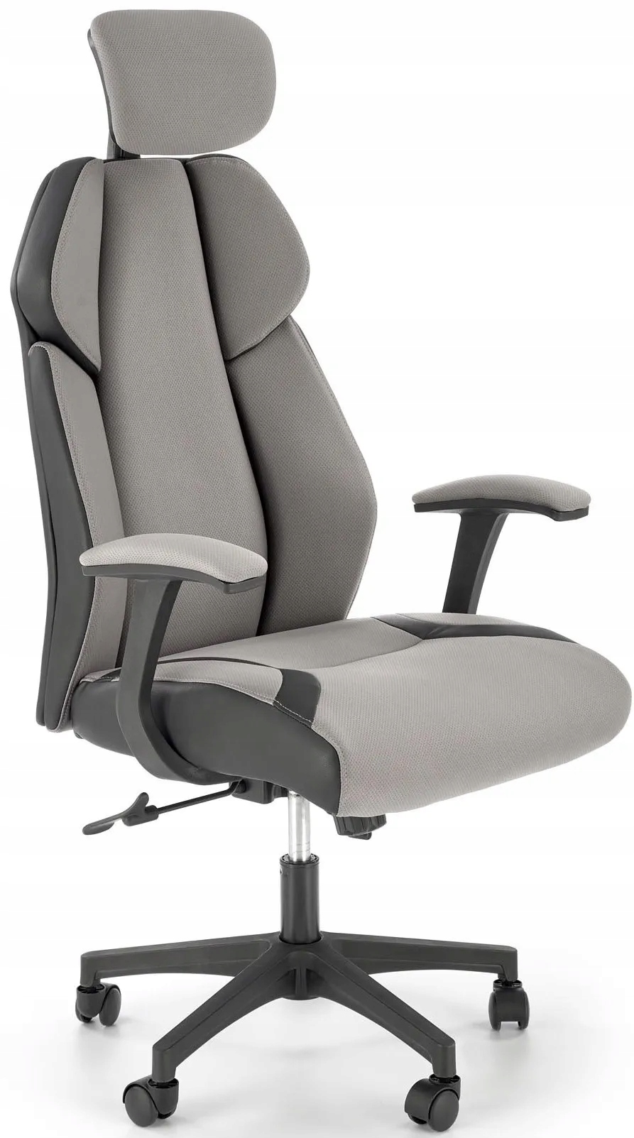 Fotel obrotowy czarny-popiel Chrono fotel biurowy