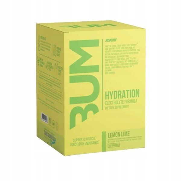 Levně Raw Nutrition Bum Hydration, Lemon Lime 20 x 5.8 g