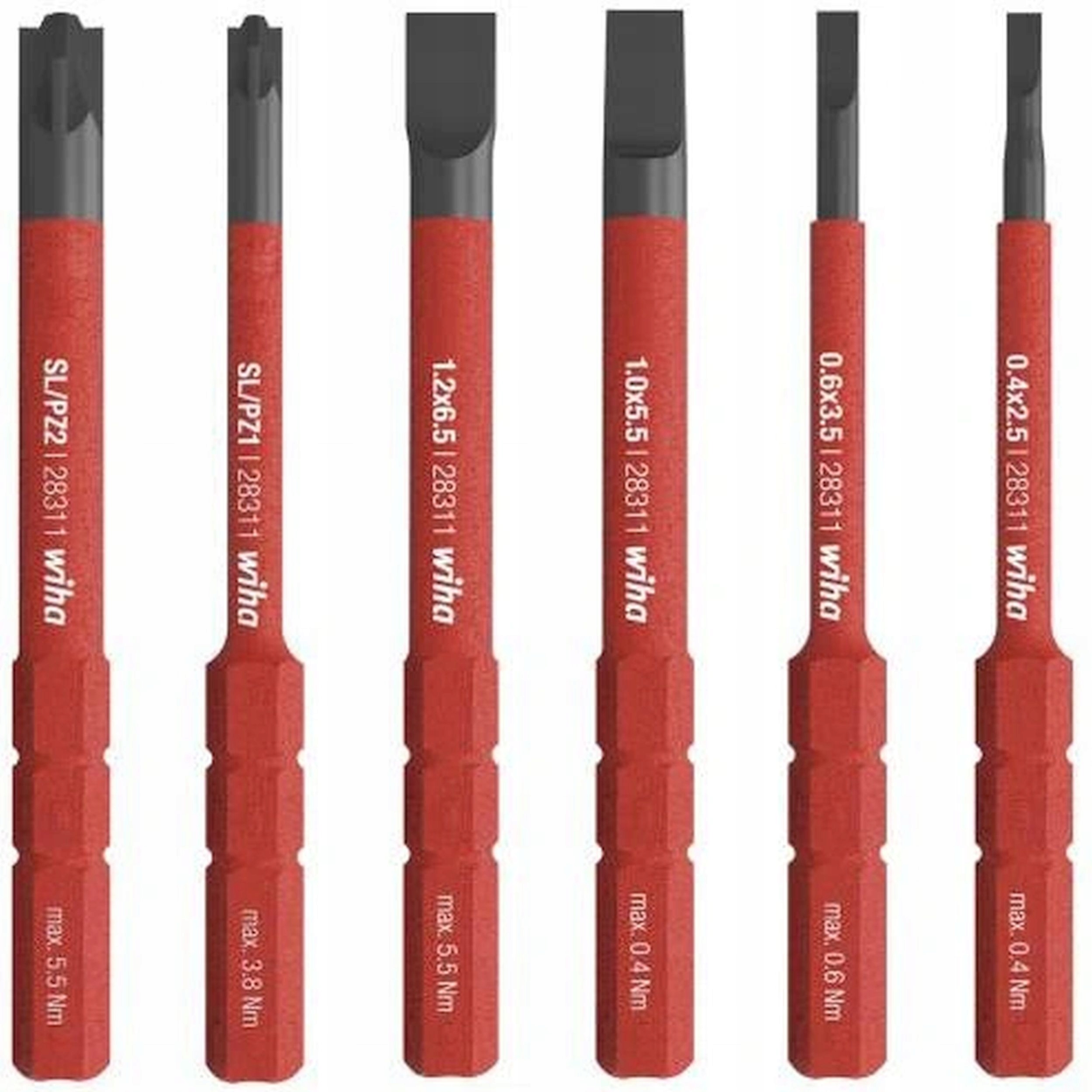 

Wiha Zestaw 6 grotów płaskie Pz do SlimVario