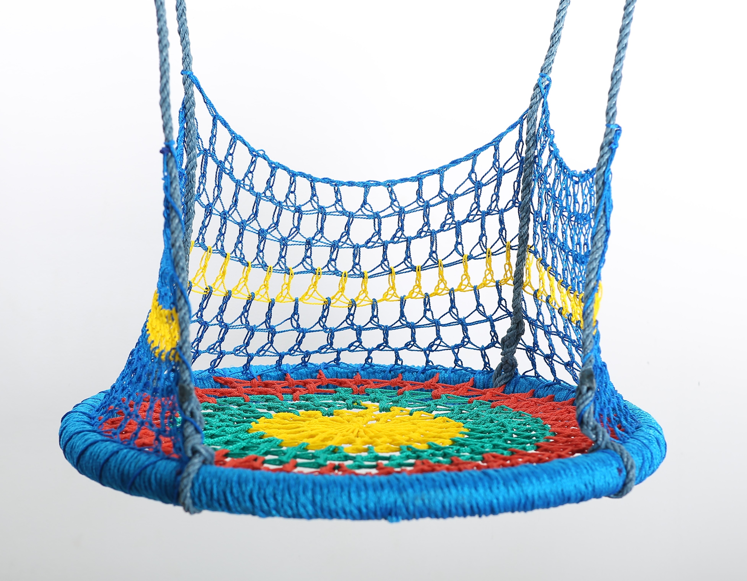 Huśtawka bocianie gniazdo 60 cm Kolorowa z siatką