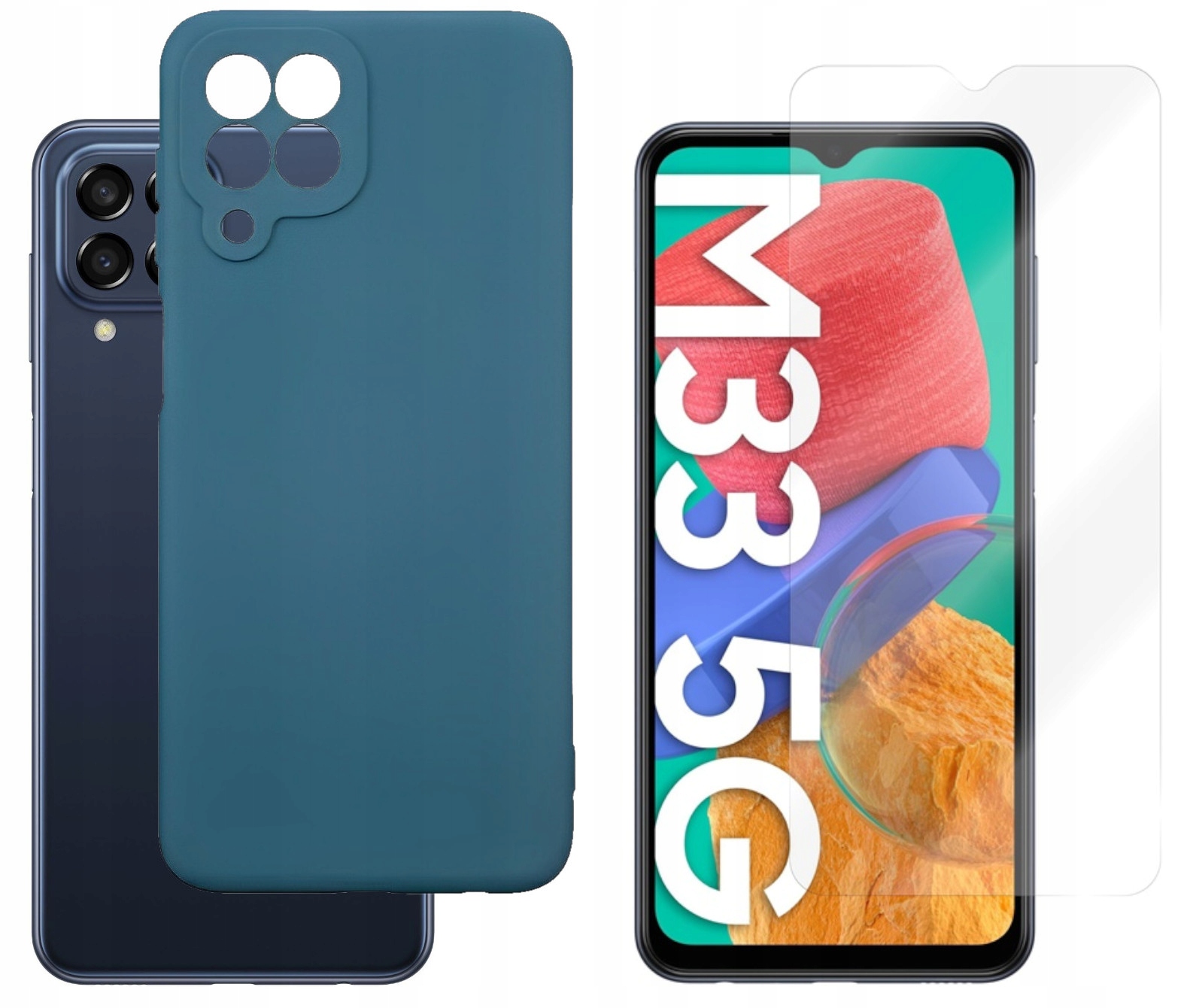 

Etui Beline Silicone do Samsung M33 5G gran +szkło