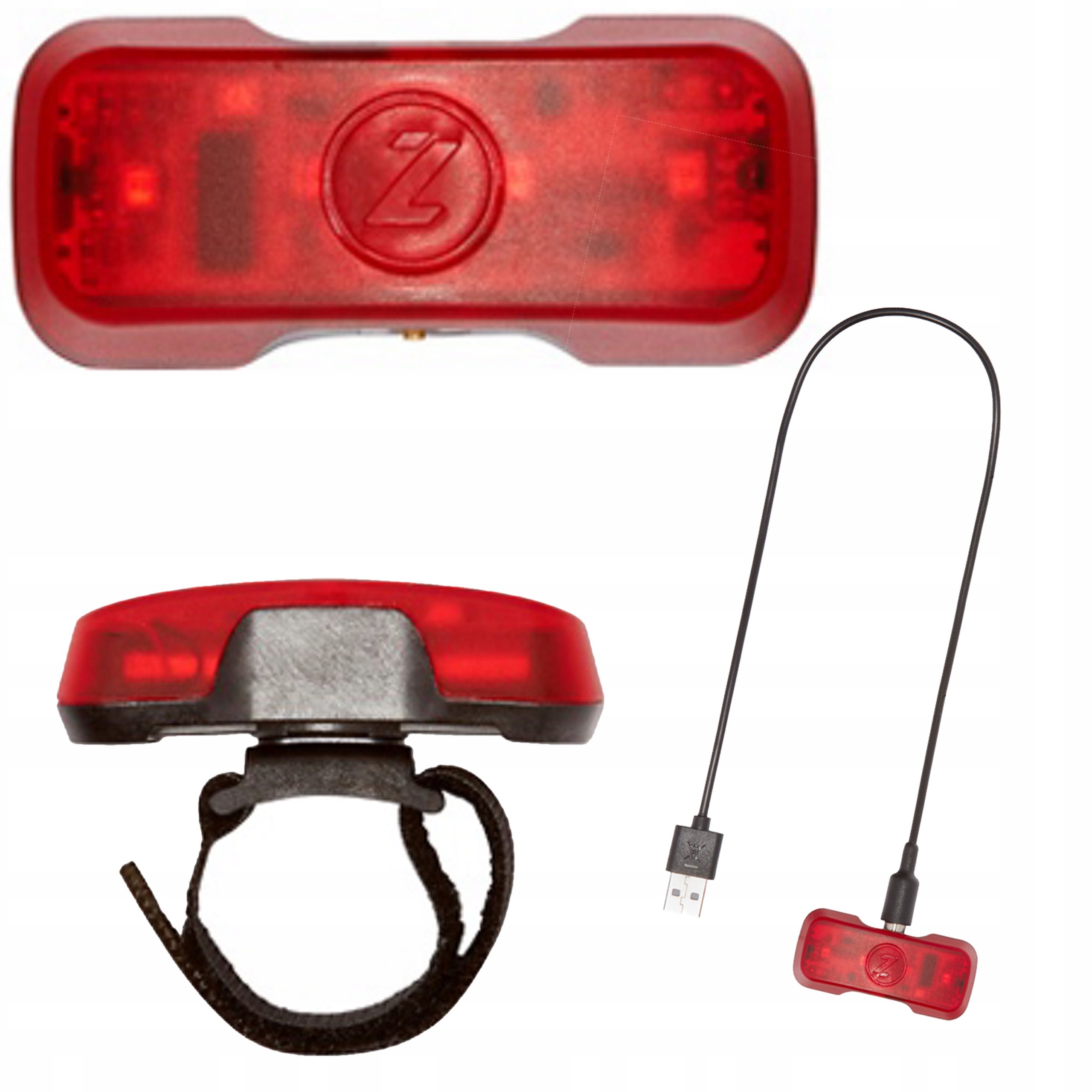 Lampka Rowerowa do Kasku Lazer uniwersalne mocowanie Oryginalna