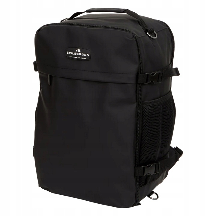 Plecak kabinowy samolotowy kompaktowy pod fotel 40 x 25 x 20 cm 20L Czarny