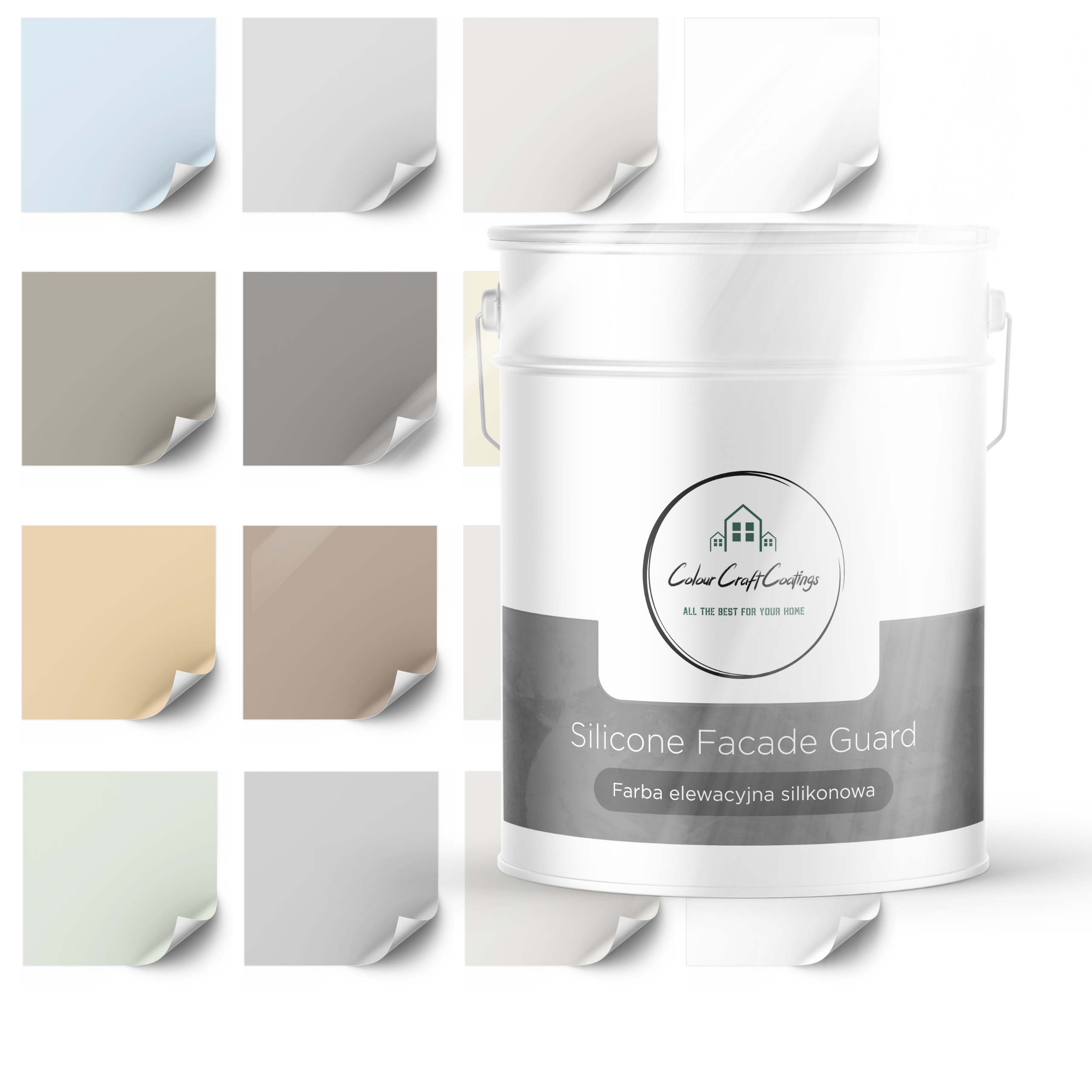 Silikónová Fasádna Farba 10 L 16 Módnych Farieb Na Výber