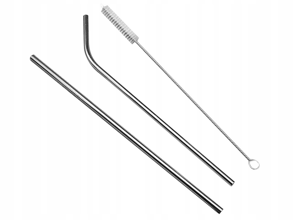 8X SŁOMKI RURKI METALOWE WIELORAZOWEGO UŻYTKU EKO CZYŚCIKI DO PICIA SHAKE Marka Verk Group