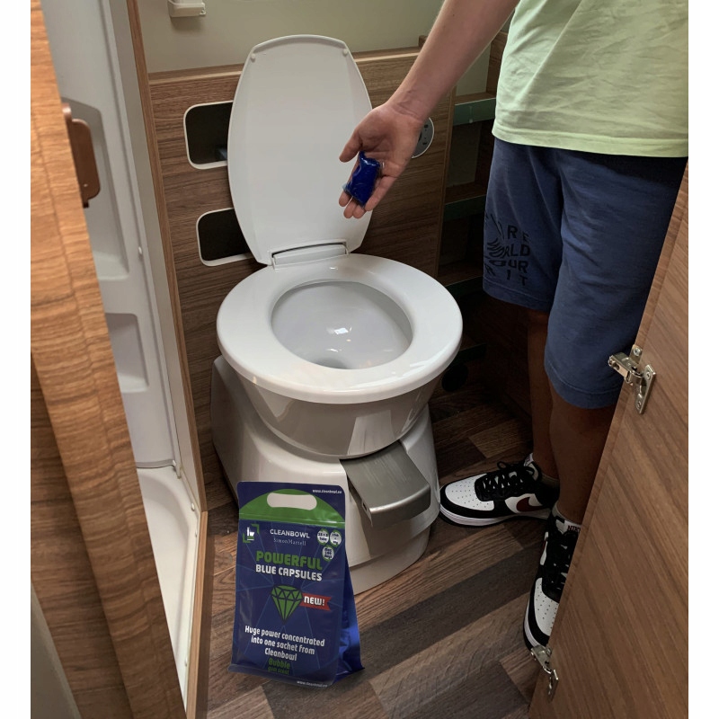 CLEANBOWL 20x SASZETKI TABLETKI ZAPACHOWE DO TOALETY TURYSTYCZNEJ KEMPINGU Marka TradeMotion