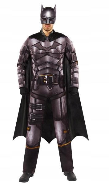 Kostým Batman Kombinéza L pro dospělé s superhrdinskými svaly Licence