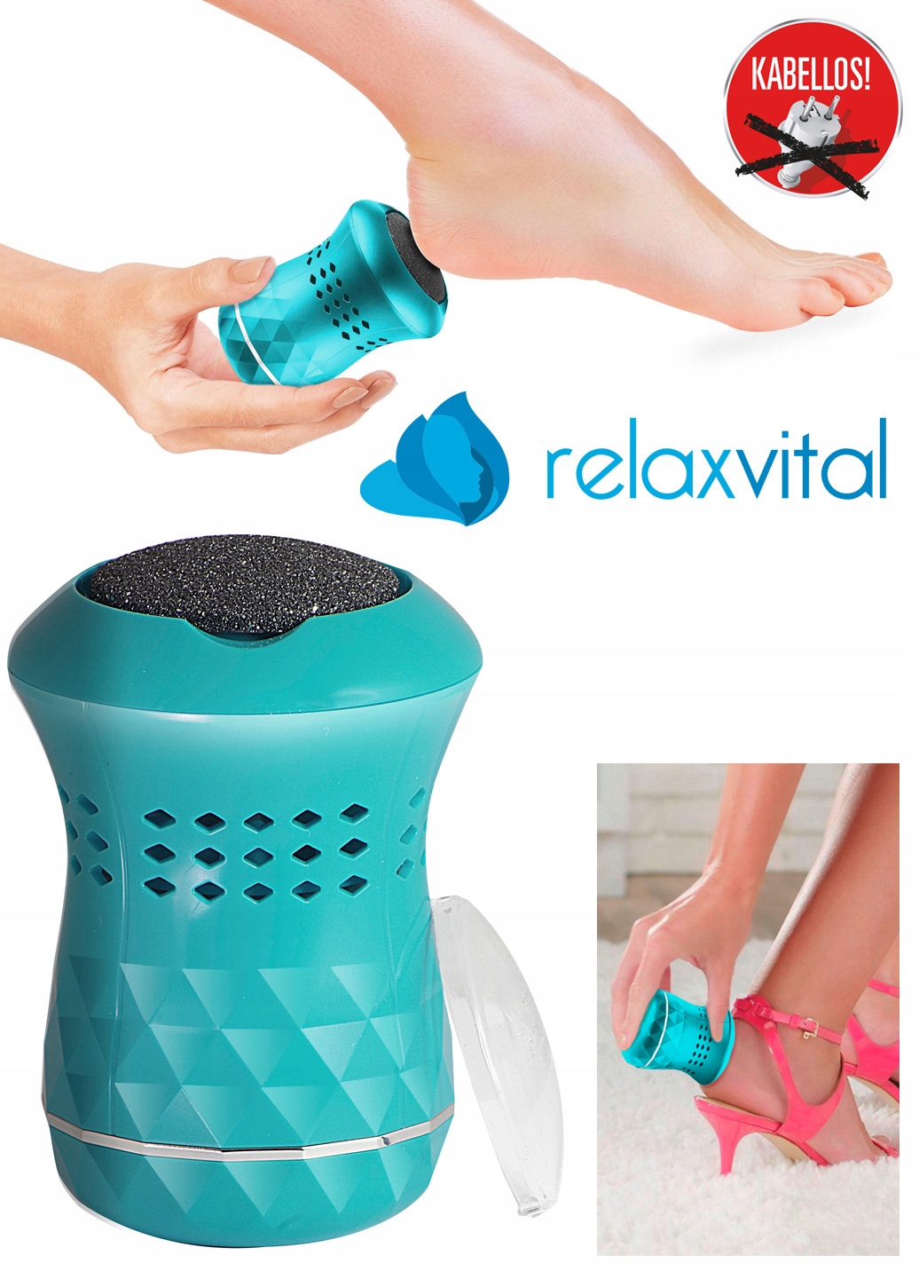 BEZPRZEWODOWA FREZARKA DO PIĘT RELAXVITAL 2000 obr./min Rodzaj inny