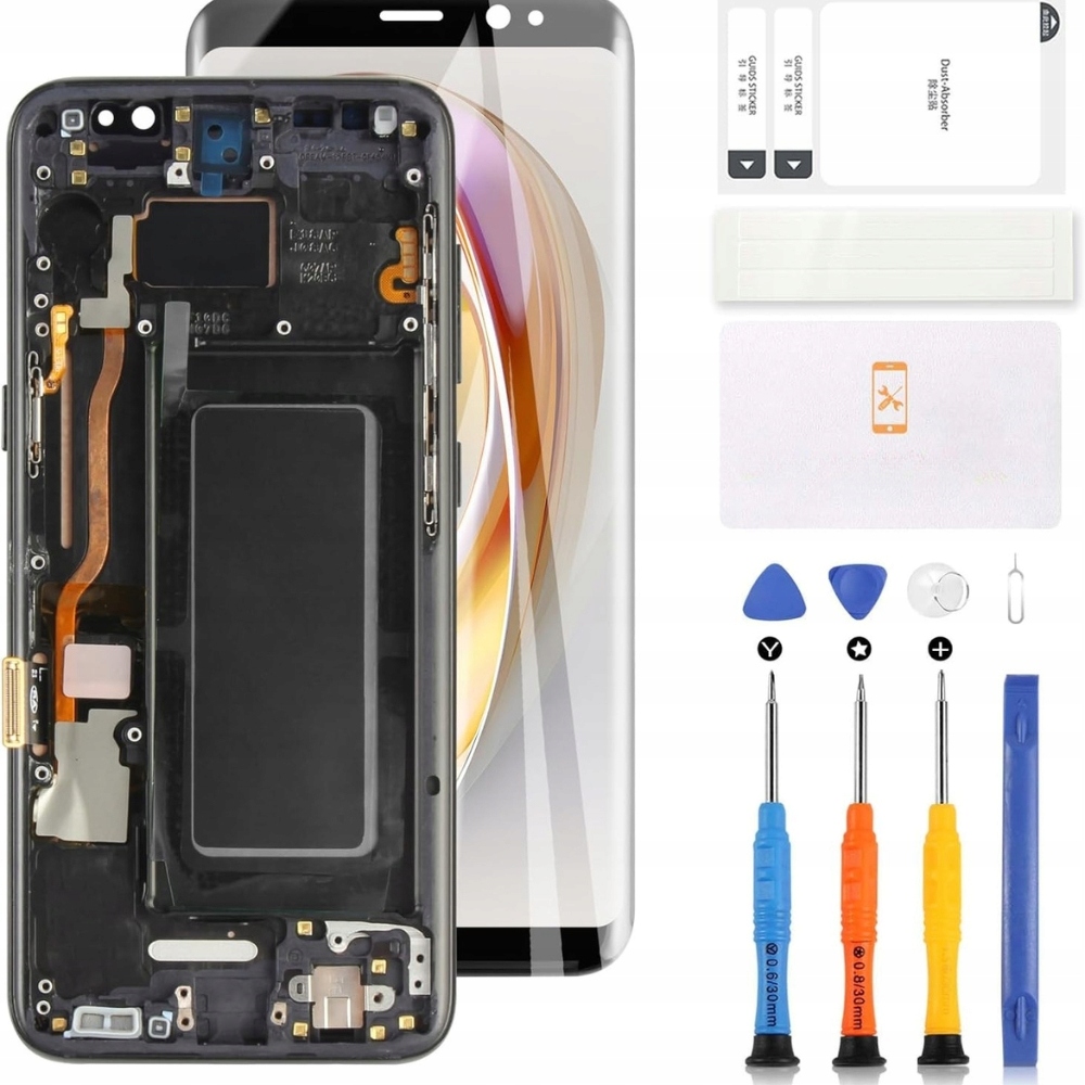 LCD displej Ladyson pro Samsung Galaxy S8 G950F Oled, černý, s rámečkem