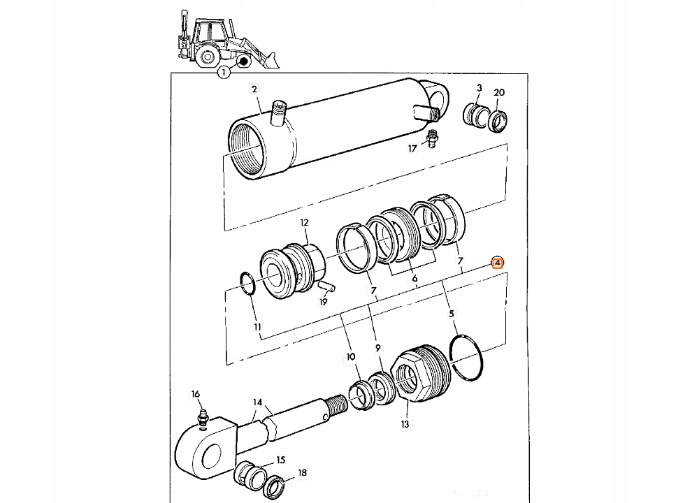 КОМПЛЕКТ УПЛОТНЕНИЙ ТОРСИОННОГО ПРИВОДА 991/00099 JCB 3CX