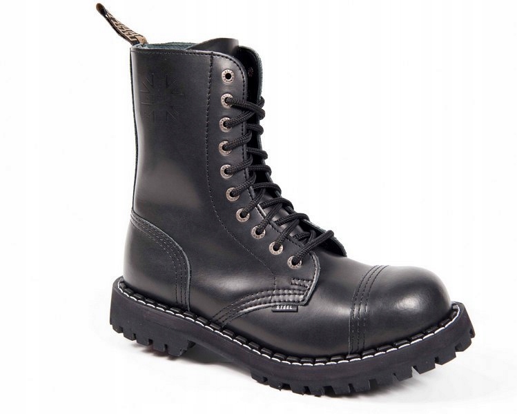 KULTOWE WYSOKIE GLANY STEEL 105/106 CZARNY 44 Marka STEEL