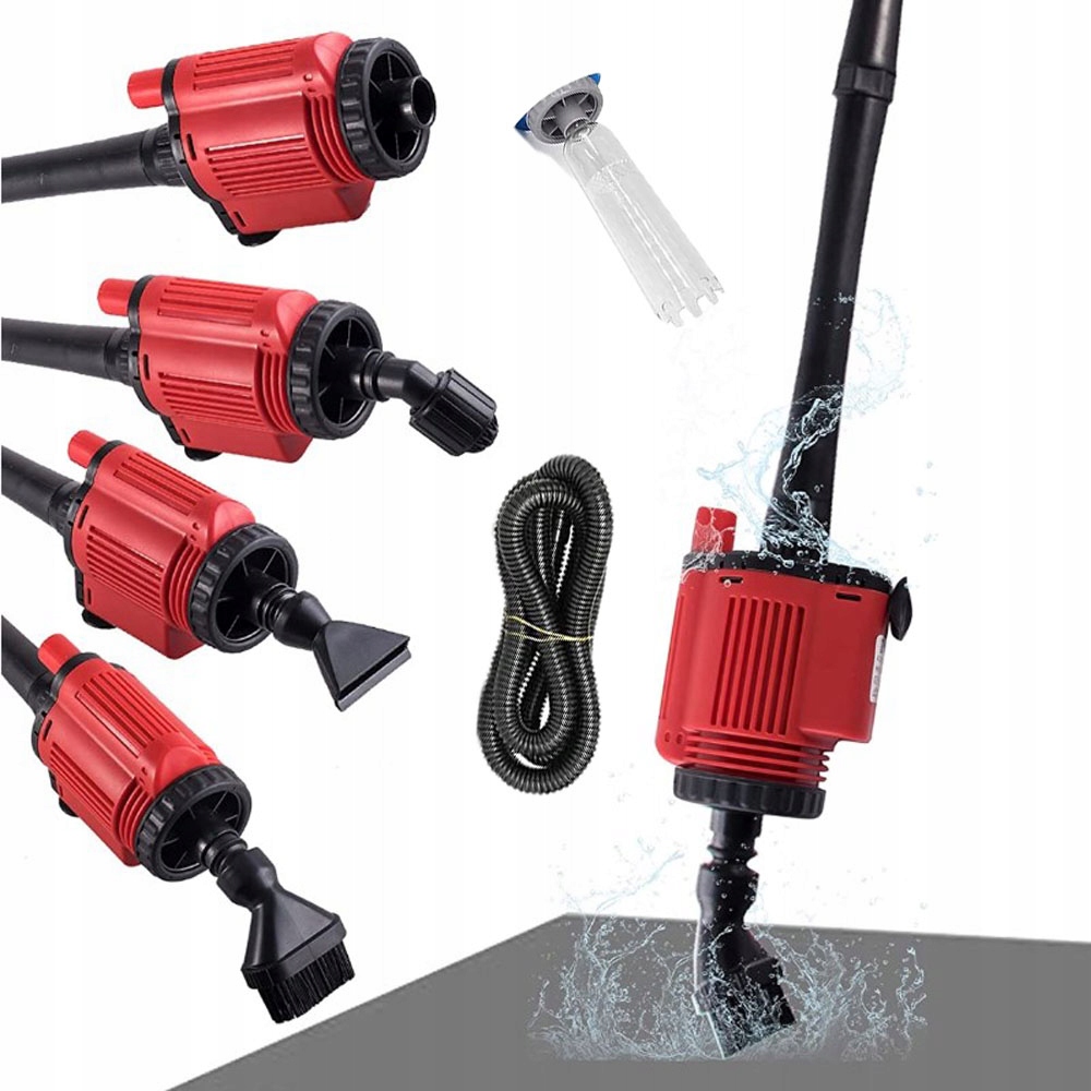 Levně 6V1 Elektrický Měnič Vody V Akváriu 28W 1800 L/h Pro Čištění Štěrku