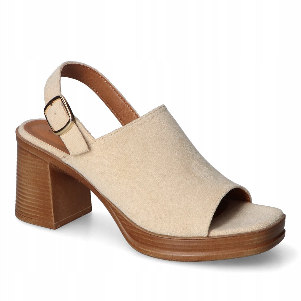 Sandály Potocki 25-54313BG Béžový semiš 39