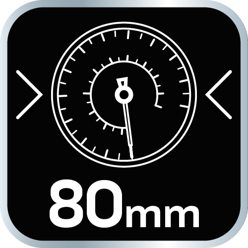 Pistolet do pompowania z manometrem o 80 mm NEO Kod producenta 14-718