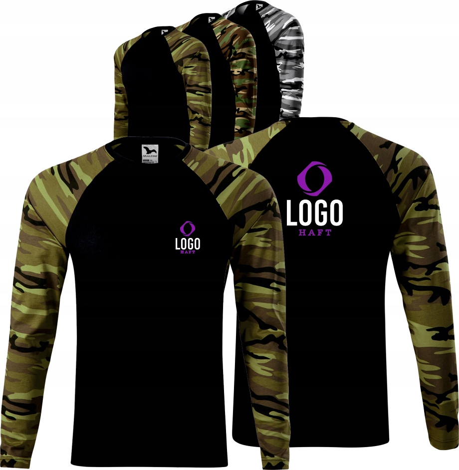 KOSZULKA MĘSKA Z WŁASNYM HAFTEM NADRUKIEM LOGO