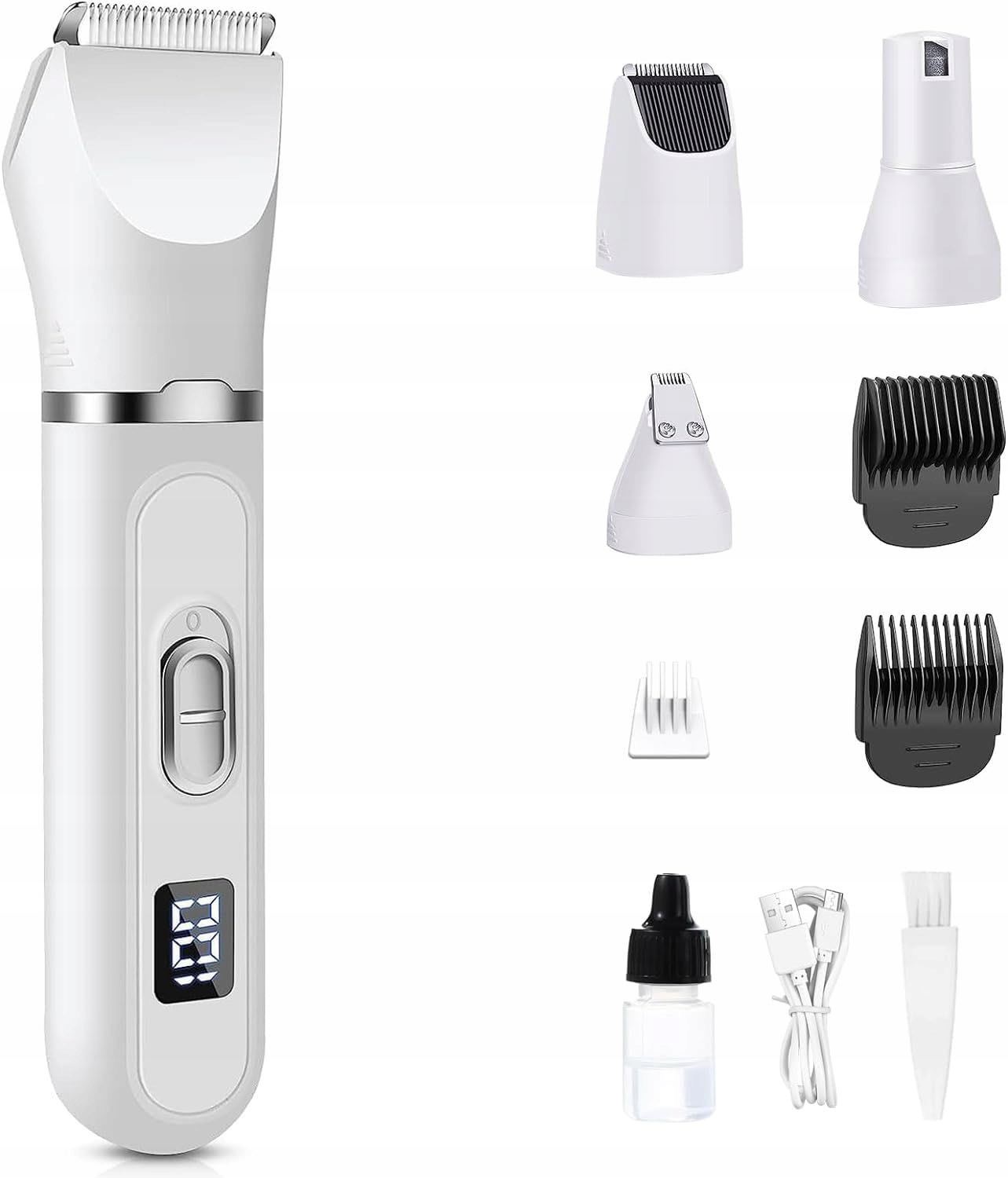 Levně Stroj na stříhání psů pro kočky a zvířata Tichá sada Silná, přesná