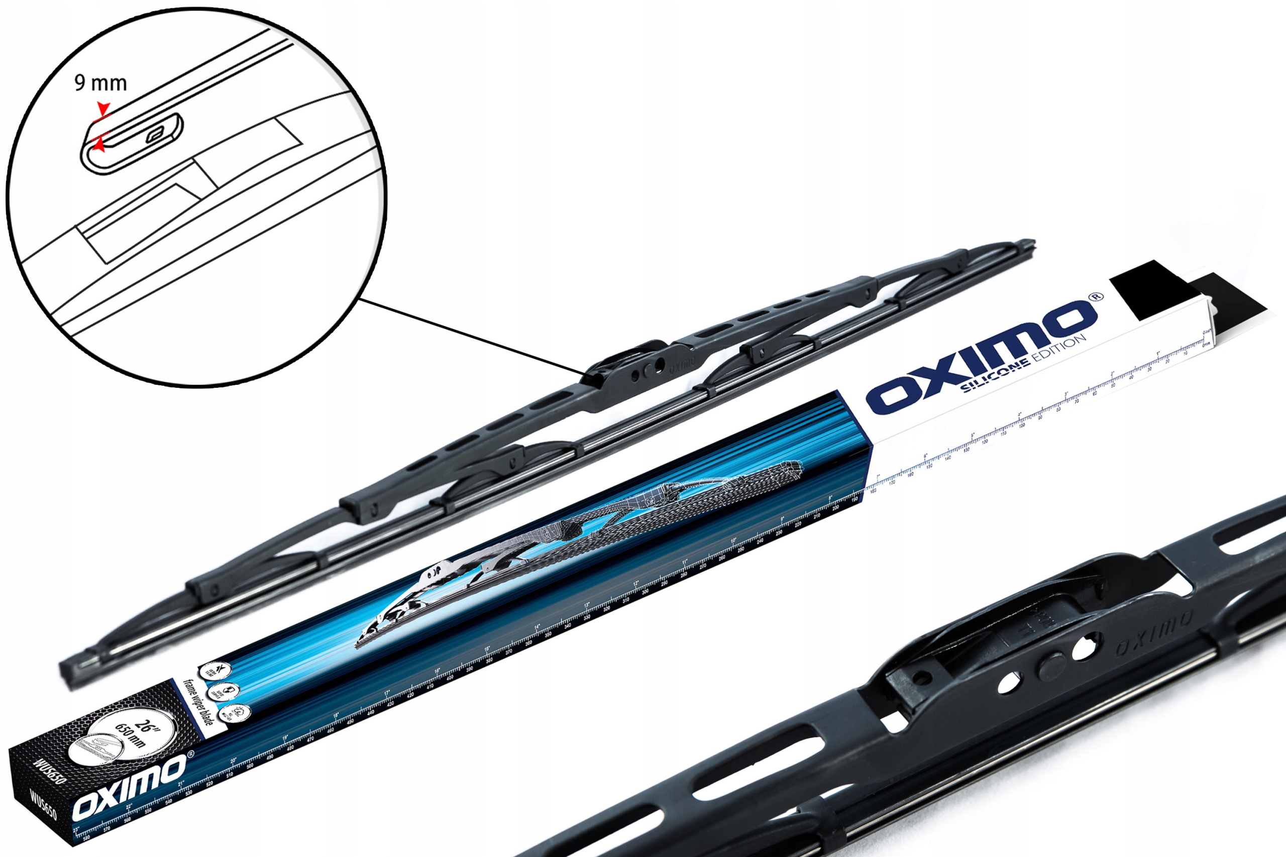 

Oximo WUS650 Wycieraczka szkieletowa 650mm