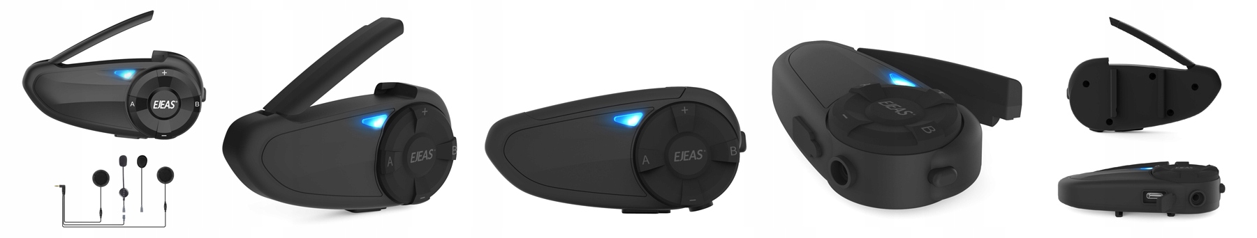 INTERKOM INTERCOM MOTOCYKLOWY EJEAS Q7 RADIO FM Number of Sets for 1 helmet