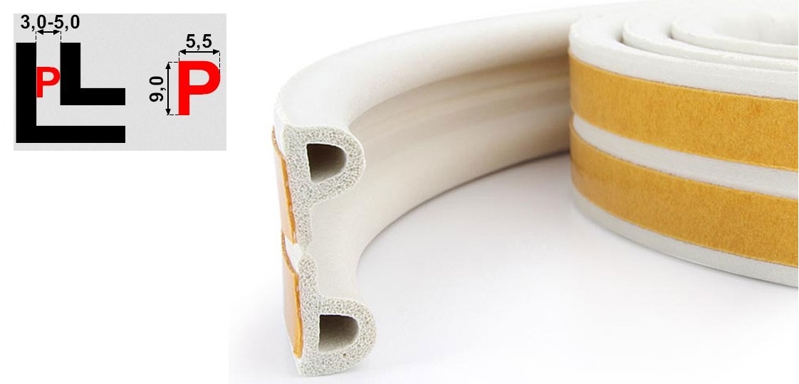 USZCZELKA DO OKIEN OKNA DRZWI BIAŁA ROLKA 100m P Kod producenta e50mb