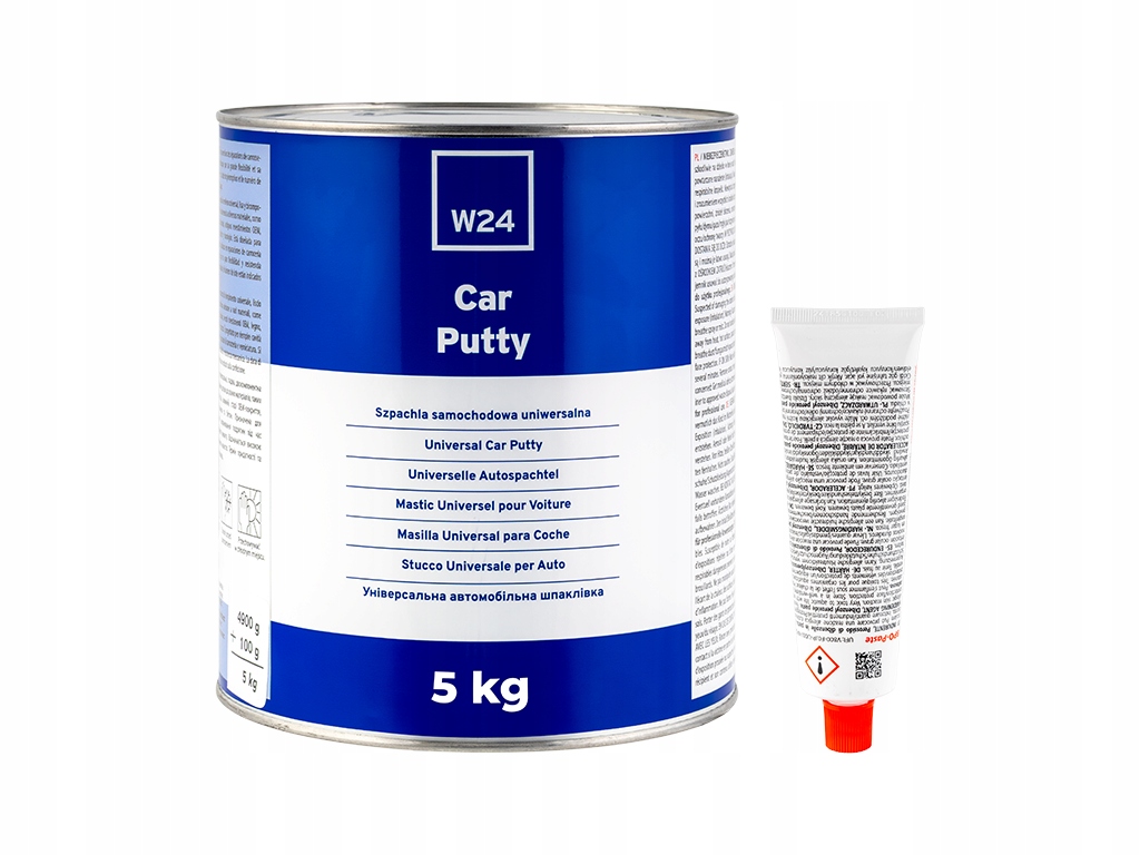 Szpachla uniwersalna z utwardzaczem Żółta W24 Car Putty 5kg